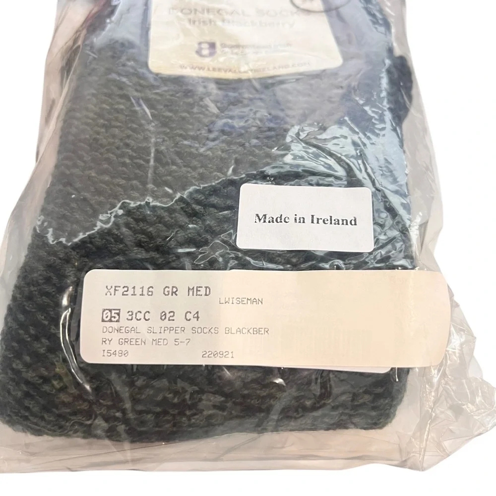 Lee Valley Ireland NEW Donegal Socks Fleece Lined Irish BlackBerry SZ 4-7 - Picture 5 of 5